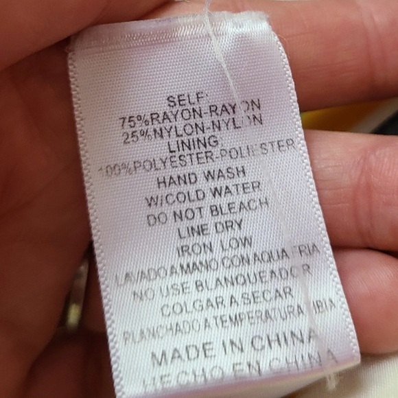 Listicle multi color striped lightweight dress Size Large sundress flowy lined - Picture 7 of 7